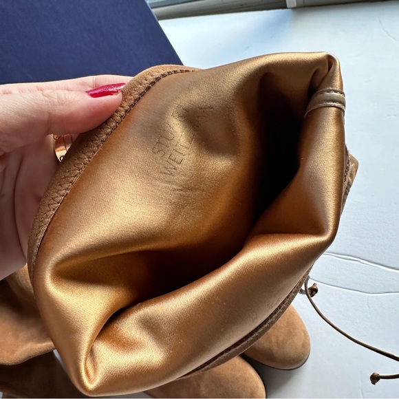 STUART WEITZMAN Hinterland Tan Suede Block Heel Over The Knee Boot 9.5 - Picture 15 of 17